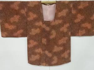 リサイクル　襷に草花模様道行コート